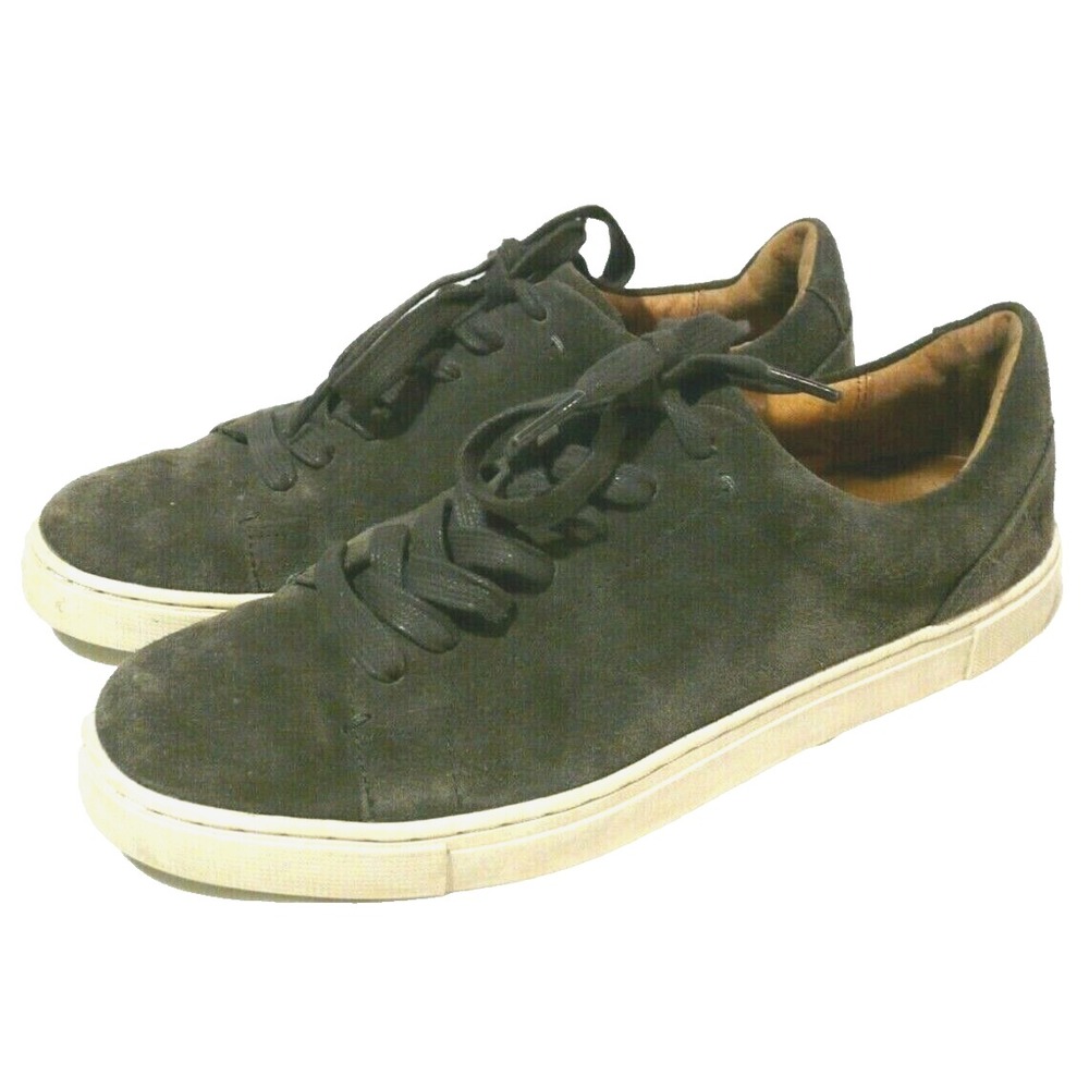 Frye Sneakers Size 8 Grigio Gray Suede Fashion Lace Up Casual‎ Shoes 3471170-GIO